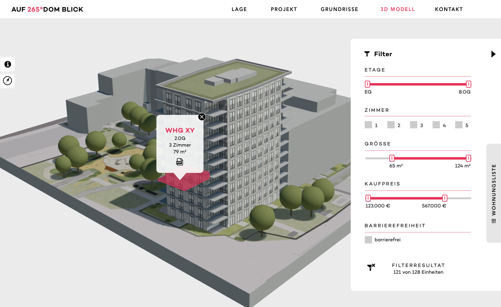 Wohnungsfinder Dom Blick