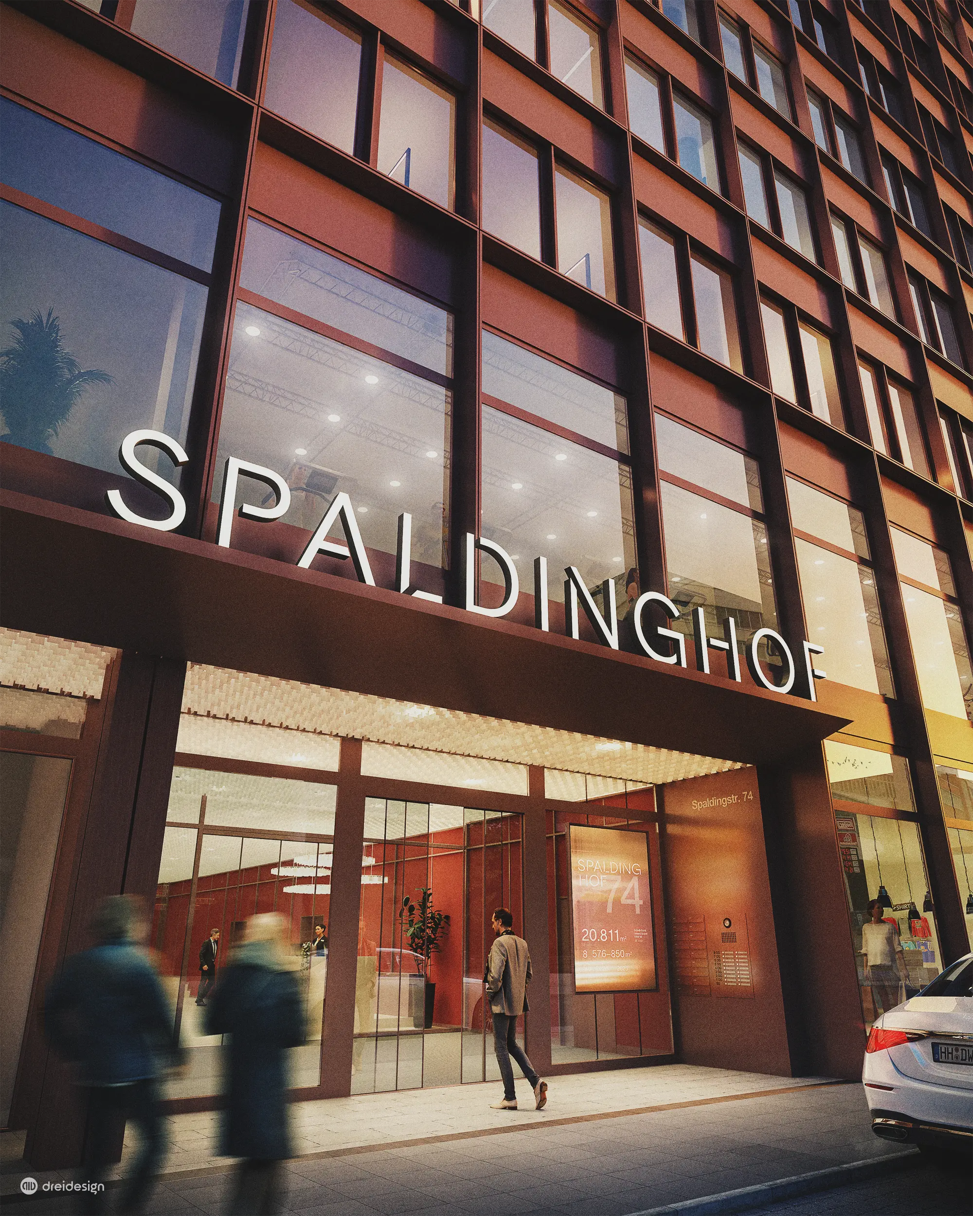 Spalding74 Vermarktung Außen