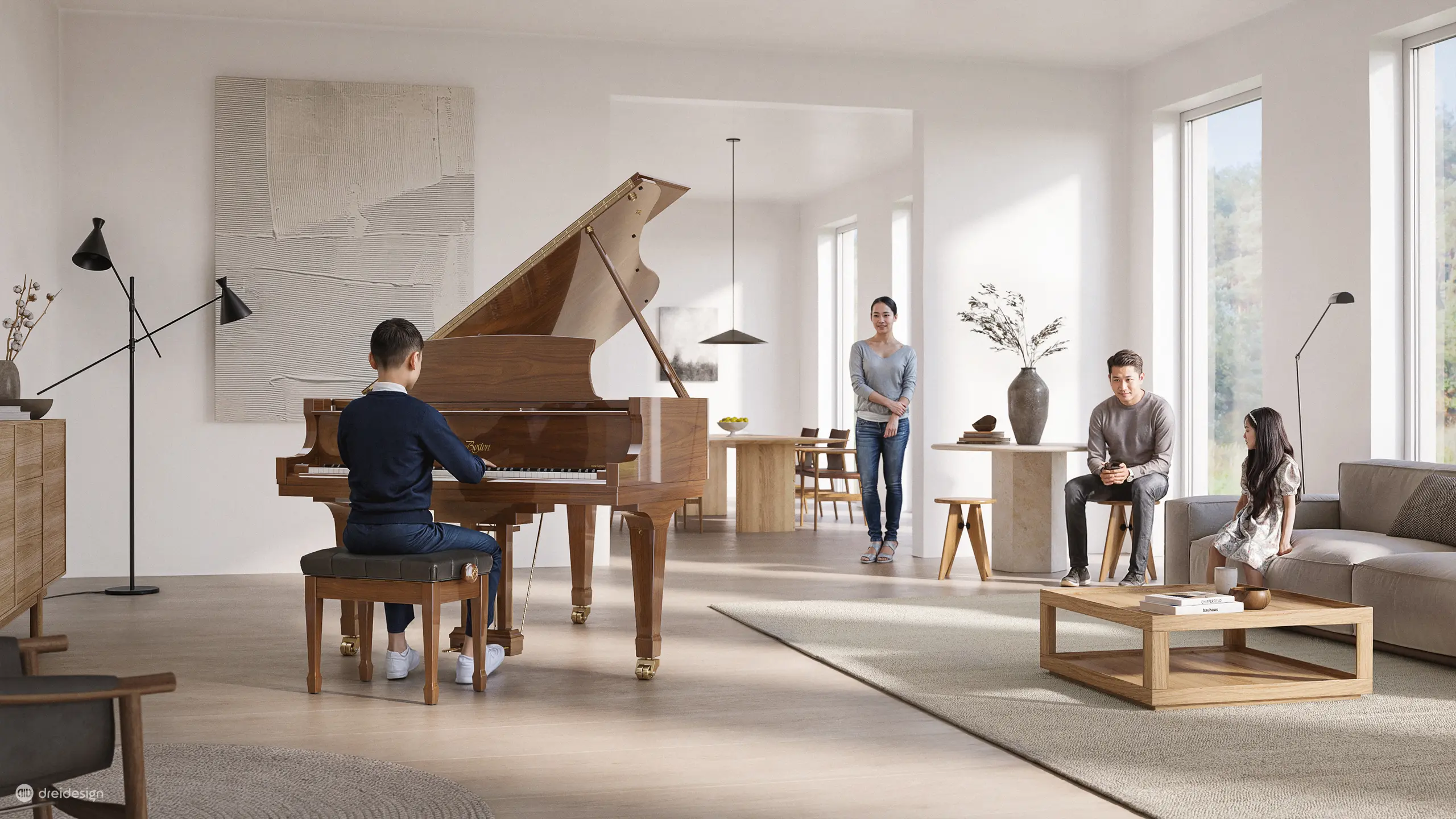 NY Boston Interior ModernRoom